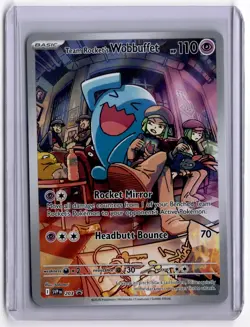 Team Rocket's Wobbuffet 203 S&V Promo IR Holo Pokemon Card - NM - Image 1