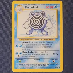 Poliwhirl 38/102 - Base Set 4th Print - Uncommon Vintage Pokemon Card WOTC NM - Image 1