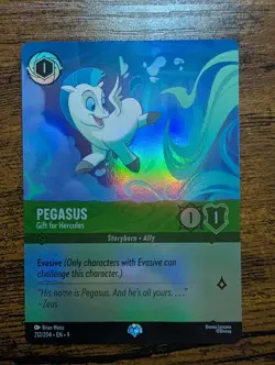Disney Lorcana TCG Pegasus Gift for Hercules Fabled Epic Card 212/204 - Image 1