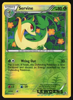 Servine - 7/113 - Uncommon Reverse Holo - Legendary Treasures - Pokemon Card - Image 1