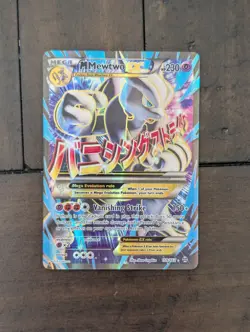 Pokemon TCG Mega Mewtwo EX Full Art XY Breakthrough Card 159/162 NEAR MINT CLEAN - Image 1