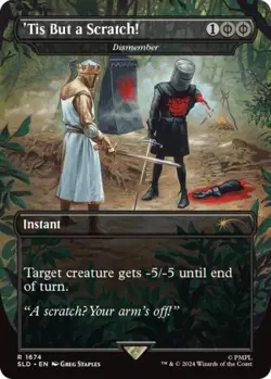 'Tis But a Scratch! - Dismember -Foil Near Mint MTG Secret Lair - Image 1