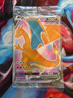 Charizard V SWSH050 SEALED Promo Holo Sword & Shield Promo Pokemon Card - Image 1