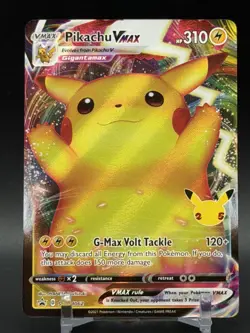 Pikachu VMAX SWSH062 Sword & Shield Stamped Black Star Promo Pokemon Card NM - Image 1