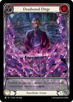 Flesh and Blood TCG Card Single Deadwood Dirge RF Promos LGS363 Promo RF NM - Image 1