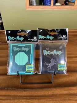 Set of 2 Ultra-Pro Rick and Morty 65 Card Protector Sleeves - Canadian Seller - Image 1