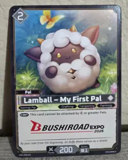 Anime Expo 2026 Palworld Official Card Game Lamball Promo Exclusive Bushiroad - Image 1