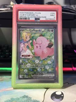 Pokemon TCG Journey Together Lillie's Clefairy EX Card 184/159 PSA 9 - Image 3