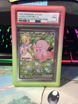 Pokemon TCG Journey Together Lillie's Clefairy EX Card 184/159 PSA 9 - Image 4