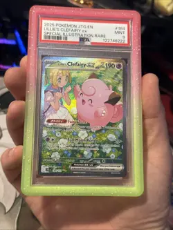 Pokemon TCG Journey Together Lillie's Clefairy EX Card 184/159 PSA 9 - Image 5