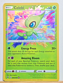 Celebi 009/185 - Vivid Voltage - Sword & Shield Amazing Rare Pokemon TCG - Image 1