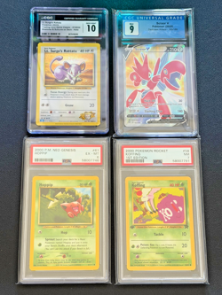 Pokemon Graded (4) Card Lot PSA / CGC WOTC Vintage - Image 1