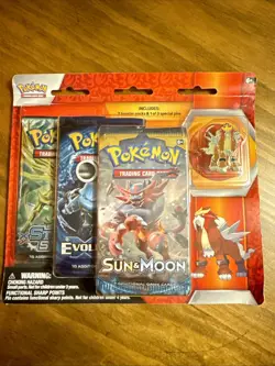 Pokemon Collector's Pin Blister Card Game - 29080295 (3 Pack) Entei 820650802959 - Image 1