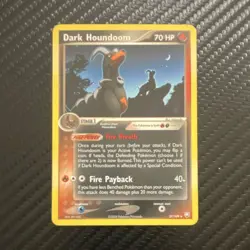 Nintendo Pokemon TCG Dark Houndoom 37/109 Team Rocket Returns Rare 2004 EN - Image 1