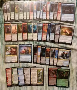 LOTTO 45 CARTE MAGIC THE GATHERING THE LORD OF THE RINGS ENG COMUNI E NON COMUNI - Image 1