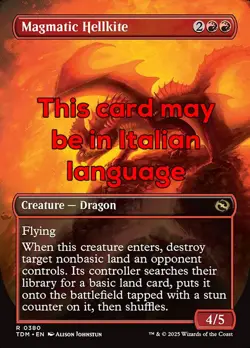 MTG MAGMATIC HELLKITE 380 EXC - NIBBIO INFERNALE MAGMATICO - TDM X IT - MAGIC - Image 1