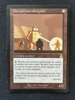 MTG Ouvrier metallurgiste / Metalworker – Urza's Destiny – GOOD - Image 1