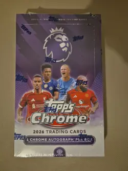 Topps Chrome® Premier League 2026 Hobby Box - Brand New & Sealed - Image 1