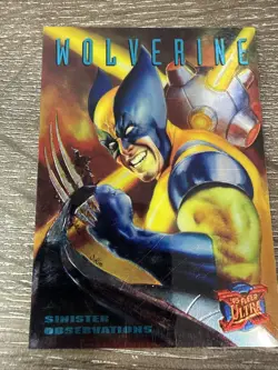 Wolverine 10 of 10 Ltd Edition Sinister Observations 1995 Fleer Ultra X-Men - Image 1