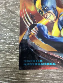 Wolverine 10 of 10 Ltd Edition Sinister Observations 1995 Fleer Ultra X-Men - Image 5