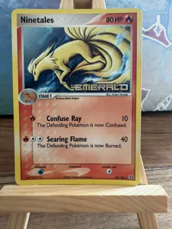 Ninetales 38/106 EX Emerald Stamped Reverse Holo Rare 2005 Pokemon - LP - Image 1