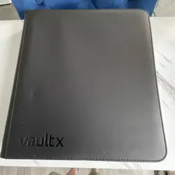 Vault X Black Zip Trading Card Binder 9-Pocket Side Loading 360 Ringless - Image 1