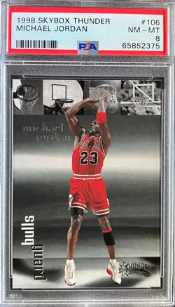 1998 Skybox Thunder #106 Michael Jordan NM-MT PSA 8 - Image 1