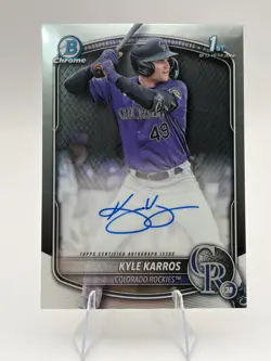 Kyle Karros 2025 Bowman Chrome 1st Auto Rockies #CPA-KK - Image 1