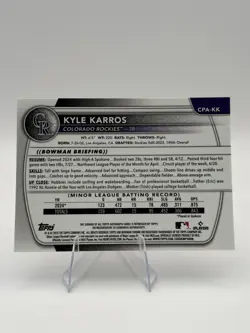 Kyle Karros 2025 Bowman Chrome 1st Auto Rockies #CPA-KK - Image 2