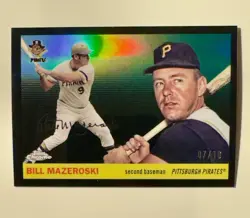 2025 Topps Chrome Platinum Bill Mazeroski #463 Black Refractor /10 Pirates - Image 1