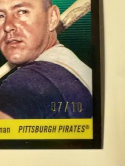 2025 Topps Chrome Platinum Bill Mazeroski #463 Black Refractor /10 Pirates - Image 2