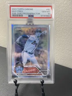 🔥🔥 2023 Topps Chrome Max Fried FrozenFractor PSA 10!! POP 1!! 🔥🔥 - Image 1