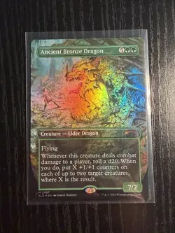 Ancient Bronze Dragon Foil - MTG Shadowheart Secret Lair Drop - Image 1