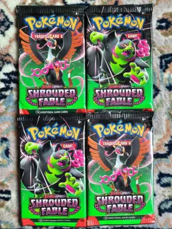 Pokemon TCG S&V Shrouded Fable Sealed Booster Packs (X4) - New & Sealed - Image 1