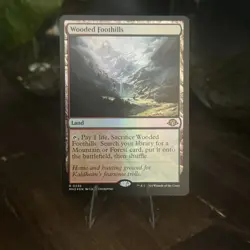 NM MTG Wooded Foothills #236 Foil Rare Land - Modern Horizons 3 EN - Image 1
