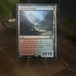 NM MTG Wooded Foothills #236 Foil Rare Land - Modern Horizons 3 EN - Image 3
