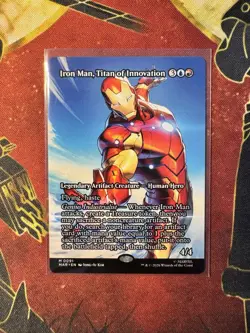 Iron Man, Titan of Innovation (Borderless) EN Marvel Eternal-Legal NM TCG MTG - Image 1