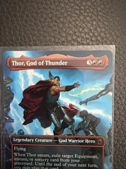 MTG Marvel Super Heroes Thor, God of Thunder Borderless M 0338 Non-Foil - Image 4