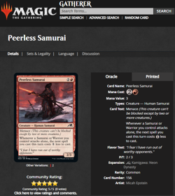 MTG Magic the Gathering Kamigawa Neon Dynasty Foil Peerless Samurai PSA 10 POP 1 - Image 4