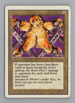 Magic: The Gathering MTG Artifact The Rack Revised Edition Uncommon - Image 1