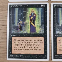 MTG Playset 4x Simulacrum (4th Edition/Black/U) - Playset - Image 2