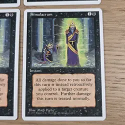 MTG Playset 4x Simulacrum (4th Edition/Black/U) - Playset - Image 3