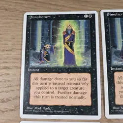 MTG Playset 4x Simulacrum (4th Edition/Black/U) - Playset - Image 5