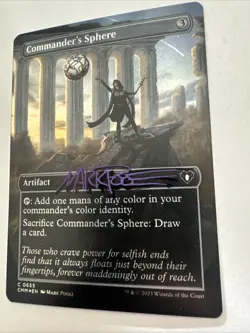 Commander's Sphere (Borderless) Commander Masters Foil Autograph By Mark Poole - Image 3