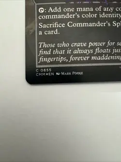 Commander's Sphere (Borderless) Commander Masters Foil Autograph By Mark Poole - Image 4