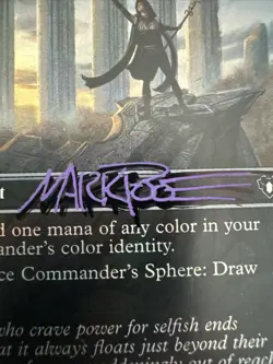 Commander's Sphere (Borderless) Commander Masters Foil Autograph By Mark Poole - Image 5
