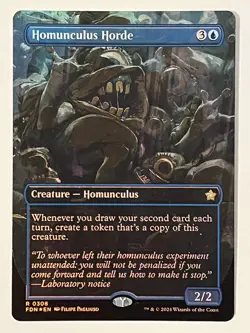Homunculus Horde (Borderless) Foundations Foil MTG NM - Image 1