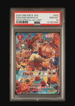PSA 10 Edward Newgate SR (SP Alt Art) ST15-002 One Piece Card Japanese - Image 1