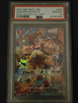 PSA 10 Edward Newgate SR (SP Alt Art) ST15-002 One Piece Card Japanese - Image 3