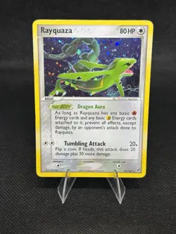 Pokemon TCG Rayquaza Deoxys 22/107 Holo Rare Holo HP 80 English 2005 - Image 3